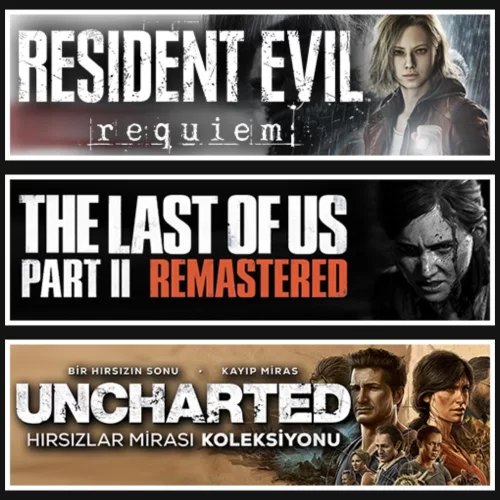  RE Requiem +The Last Of Us 2 +Uncharted